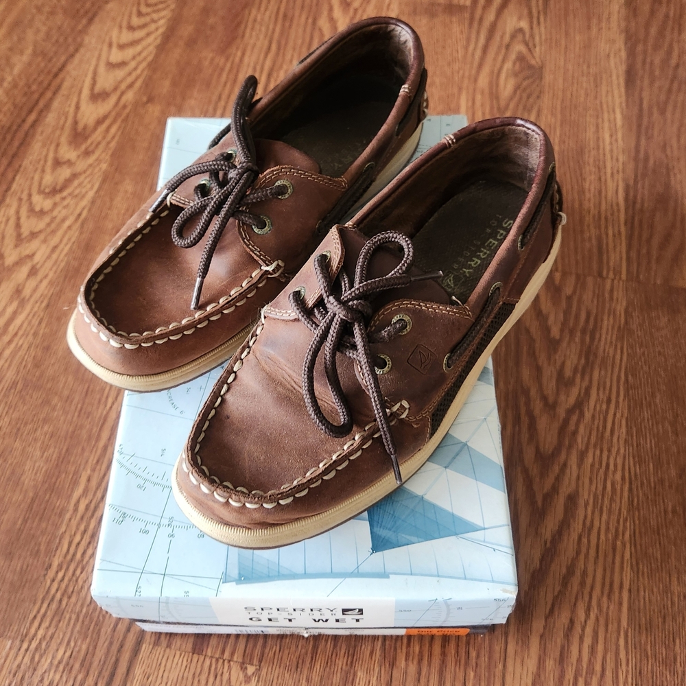 Sperry Big Kids Brown Boat Shoes